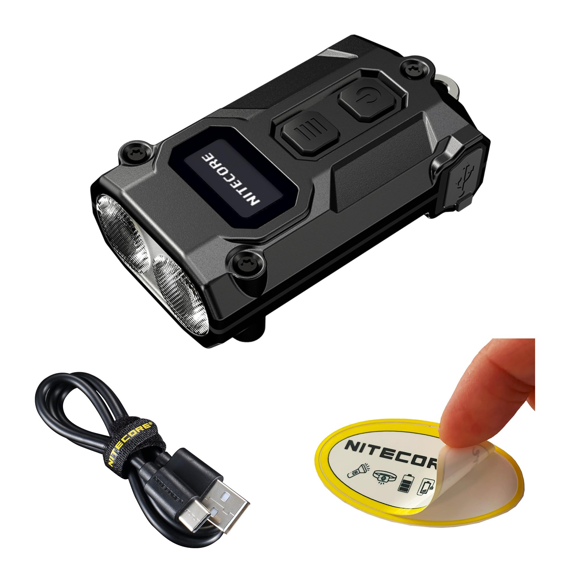 Amazon.com: Nitecore TINI 3 600 Lumen EDC Keychain Flashlight, USB